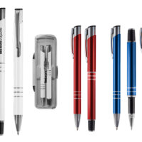 ESTUCHE PLASTICO CON BOLIGRAFOS METALICOS SYMPHONY BM5977
